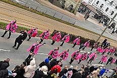 02 Der Zug 2026- 02-14 05  Unser Tag - ein schöner Tag - Es war 8 Uhr in der Früh als wir am Samstagmorgen, 14. Februar, als wir mit Musik am WYNDHAM Hotel Duisburger Hof geweckt wurden. Danach ging es dann nach Hamborn wo „unser“ Kinderkarnevalszug pünktlich um 11:11 Uhr startete. Zu Mittagszeit gab es dann anschließend eine Empfang für uns und die Teneriffa Delegation. : DVPJ, Toni I, Kinderprinz Juls I., Juls I., Prinzessin, Aileen I., Prinzessin Aileen I., HDK, Duisburg, Karneval, Helau, Tollität, Event, Session 2025, Session 2026, Hauptausschuss, Gemeinschaft, Hauptausschuss Karneval Duisburg, Duisburg ist echt