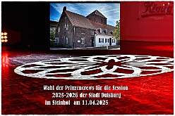 Prinzenwahl HDK 2025-04-11 01  Prinzenwahl 2025 - Am Freitag 11. April 2025 ist endlich so weit. Vorstellung bei der Präsidentenversammlung. Nach einer kurzen Verschnaufpause dann die Erlösung, wir sind gewählt als Kinderprinzencrew der Session 2025 / 2026. Danach dann das erste mal, ohne unsere Kindergarde, nur wir vier allein, auf die Bühne im Steinhof. Wir wurden gefeiert, beschenkt und machten sehr viele Fotos.  Hier auch nochmal einen herzlichen Glückwunsch an den des. Stadtprinzen Toni I. mit seiner Crew. : DVPJ, Toni I, Juls I., Prinz Karneval, Prinz, Prinz Juls I., Prinzessin Aileen I., Hofmarschälle, Page, Pagen, Paginnen, HDK, Duisburg, Karneval, Helau, Tollität, Event, Session 2025, Session 2025, HDK Duisburg, Hauptausschuss, Hauptausschuss Karneval Duisburg, Duisburg ist echt